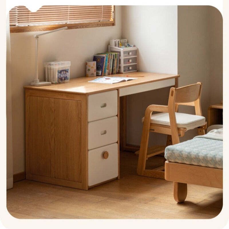 ff49747809's tweet image. Struggling to keep your child&apos;s study area tidy? Clutter distracts &amp;amp; delays learning. Our Oak Solid Wood Modern Children&apos;s Study Table offers a stylish, functional solution 🌟 #LearningInStyle #SpaceSaver. Transform your kid’s study space today!