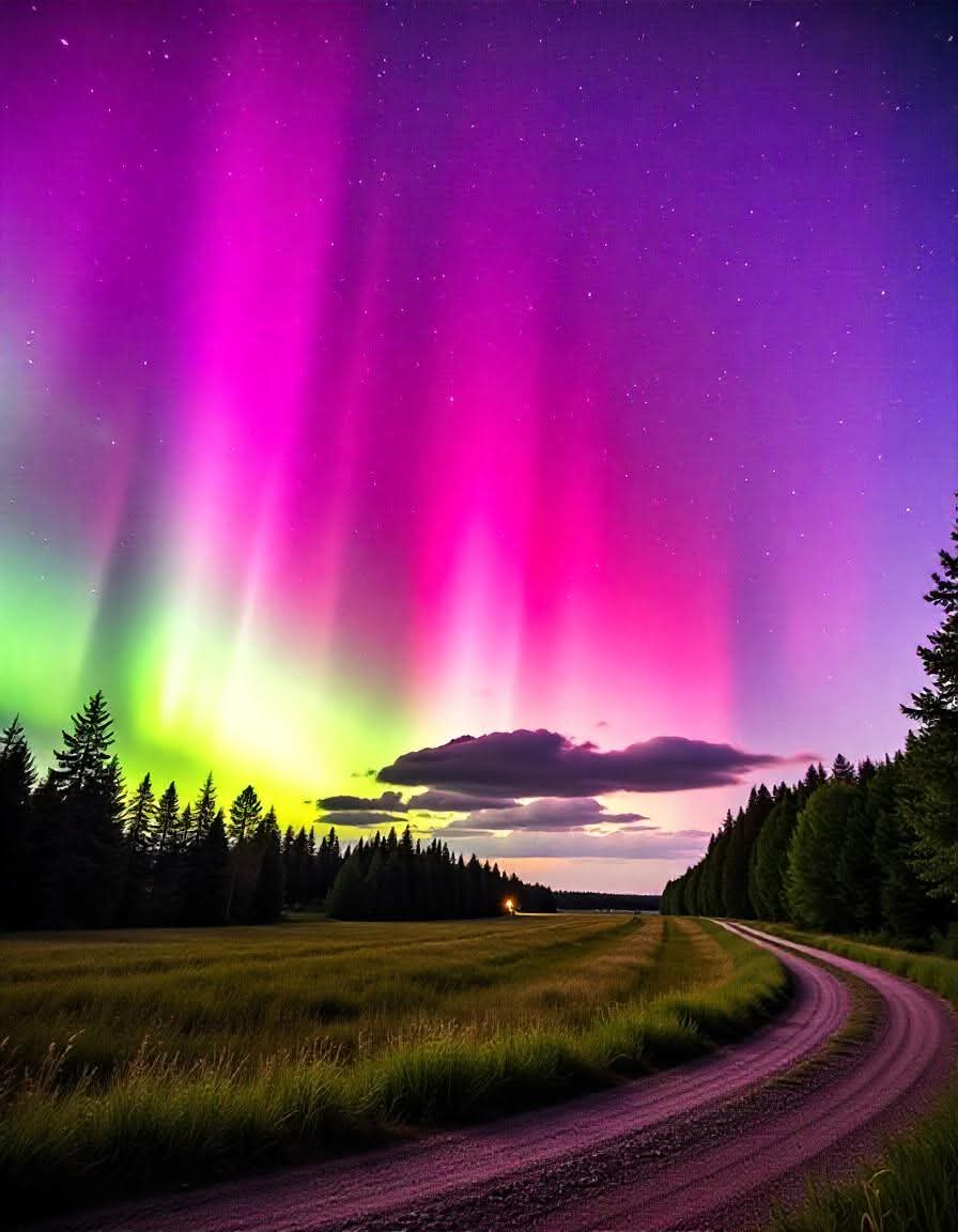 InterestingSci1's tweet image. Good morning have nice day 
Incredible view of Aurora 💙