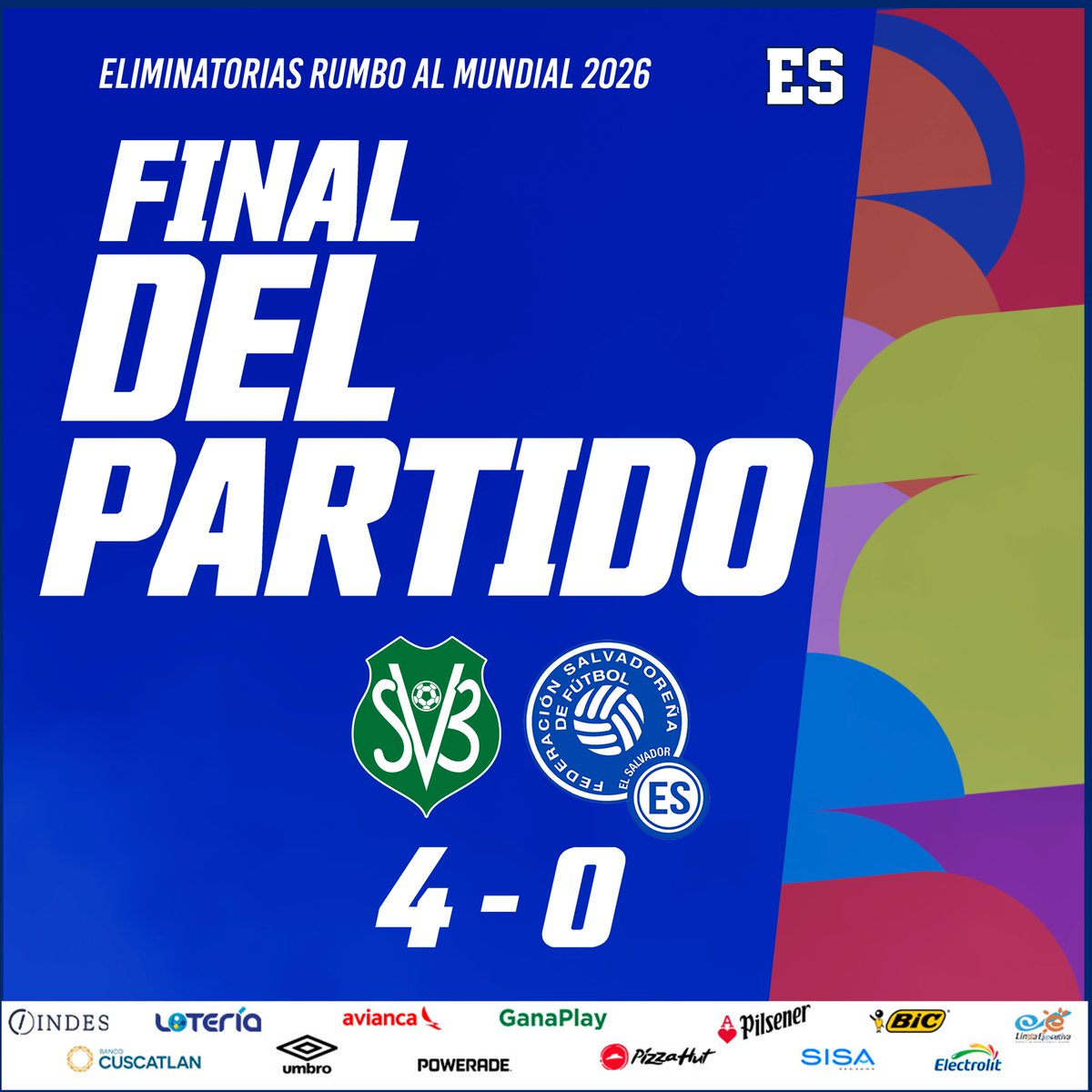 LaSelecta_SLV's tweet image. ⏹️ | Marcador Final

Finalizó el encuentro

🇸🇷 4-0 🇸🇻

#ElSalvador #LaSelecta #EliminatoriaMundialista