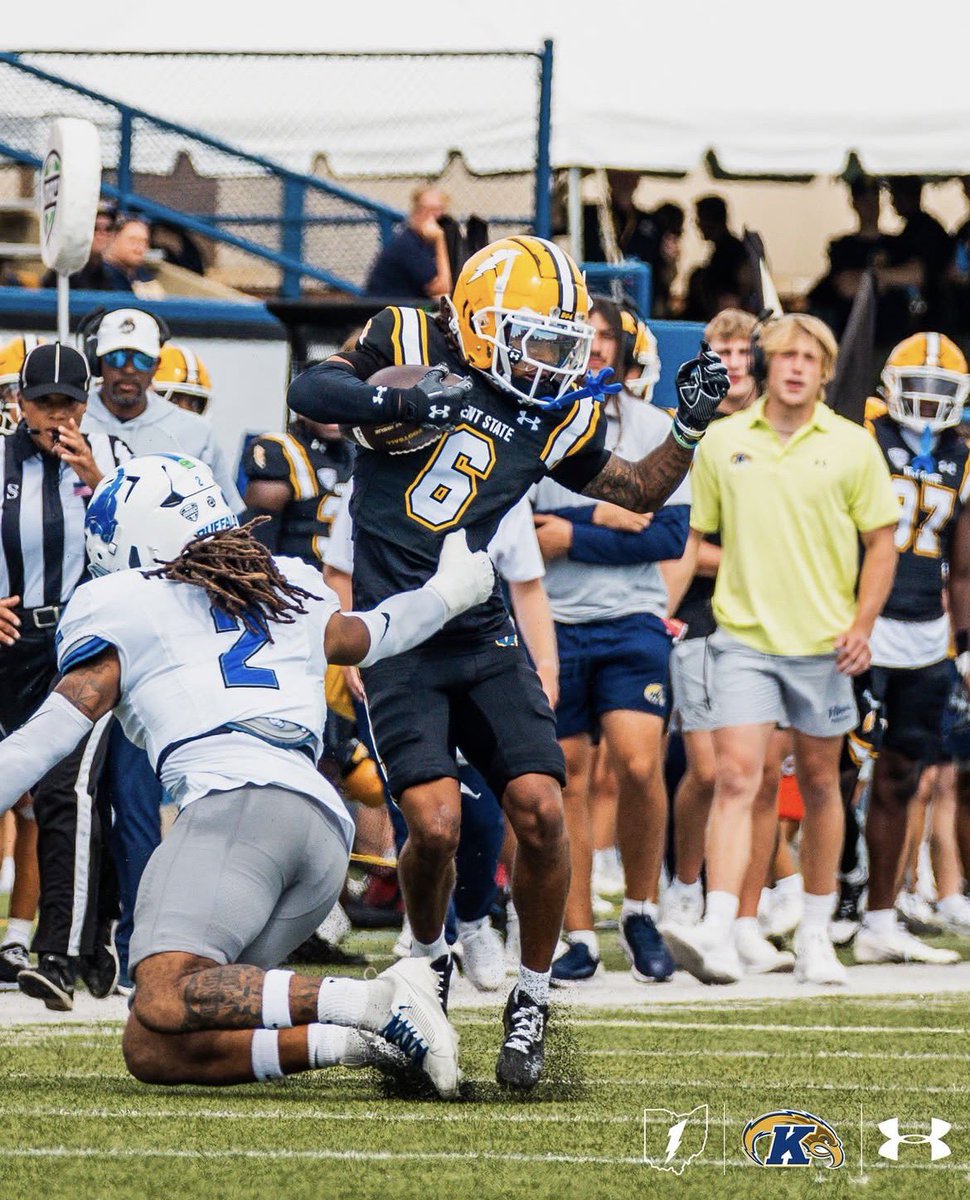AccelusJoseph's tweet photo. After a great conversation with @_MoIbrahim I’m blessed to receive an offer from @kentstfootball Thanks to God, my teammates, coaches and family. ⚡️⚡️
#BTB #GIG
@billiesfootball @247recruiting @samspiegs @TomLoy247
@ChadSimmons_ @adamgorney
@BrandonHuffman 
@SWiltfong_ @dannywest247
@danfair88