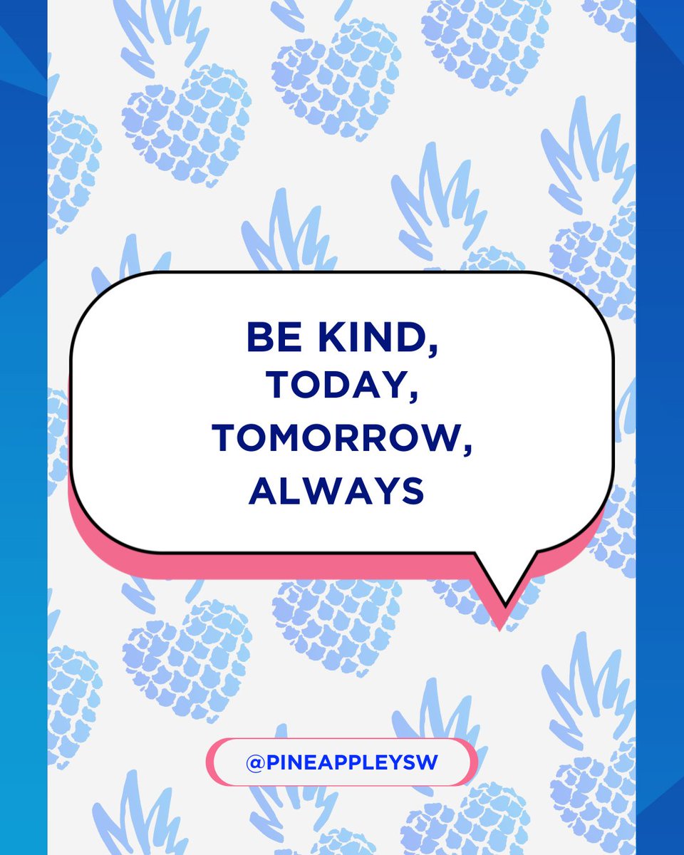 PineappleYSW's tweet image. Today’s a beautiful day to notice those moments , and to practice them intentionally.
Because kindness isn’t just about being nice, it’s about choosing empathy, compassion, and hope in a world that truly needs more of all three.

#ChooseKindness #SpreadLove #ConnectionMatters