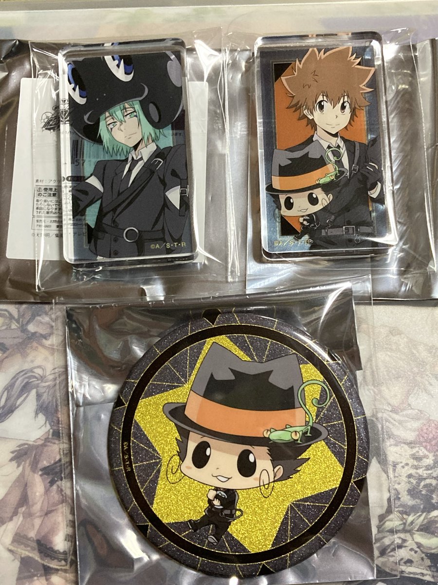 taso08eri's tweet image. 【交換譲渡】家庭教師ヒットマンREBORN! リボーン AGF ティーム クリアカード 缶バッジ アクリルブロック

譲:綱吉 リボーン 骸 XANXUS フラン ベル 

求: 同種獄寺or缶バッジ、アクブロ獄寺1&amp;gt;&amp;gt;定価＋送料

基本郵送。手渡し相談。買取可能。
交換優先。ご縁がありましたらよろしくお願いいたします。