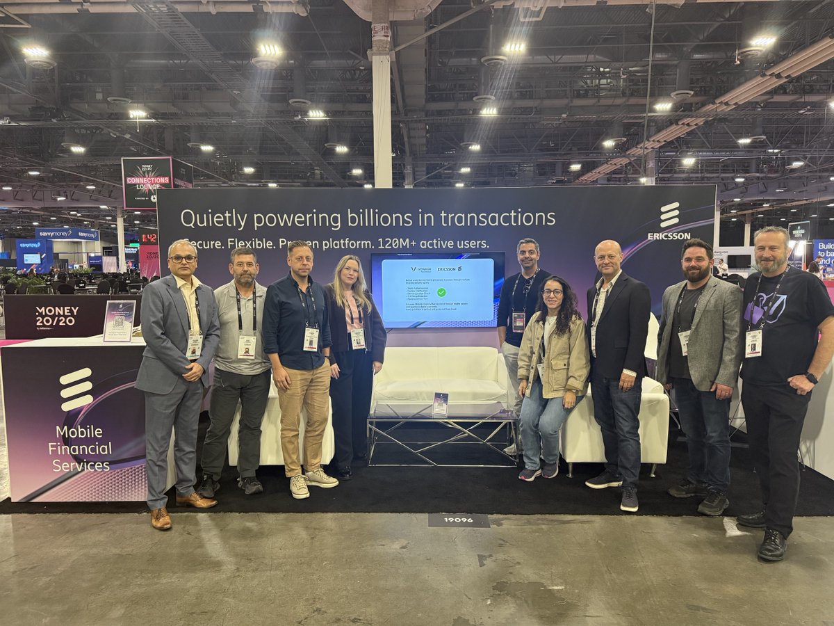 Vonage's tweet image. We had a great time in Las Vegas during Money 20/20 connecting with leaders and innovators in the financial services industry. It was fantastic to demonstrate how Vonage&apos;s fraud prevention and security solutions are empowering businesses to build trust and create seamless, secure…
