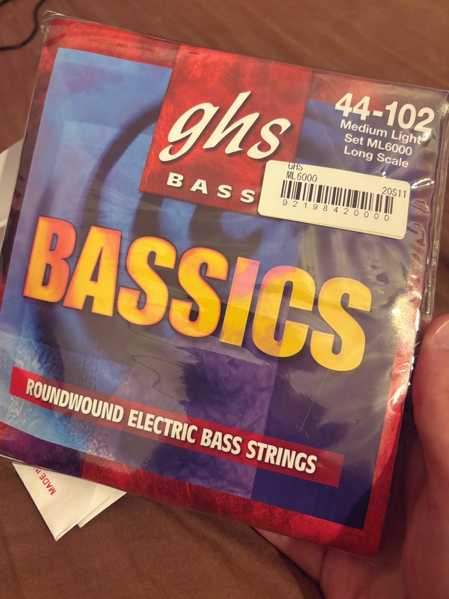 GHS ML6000 BASSICS
Medium Lightかなり好感触

44-63-80-102が絶妙に良い🙆