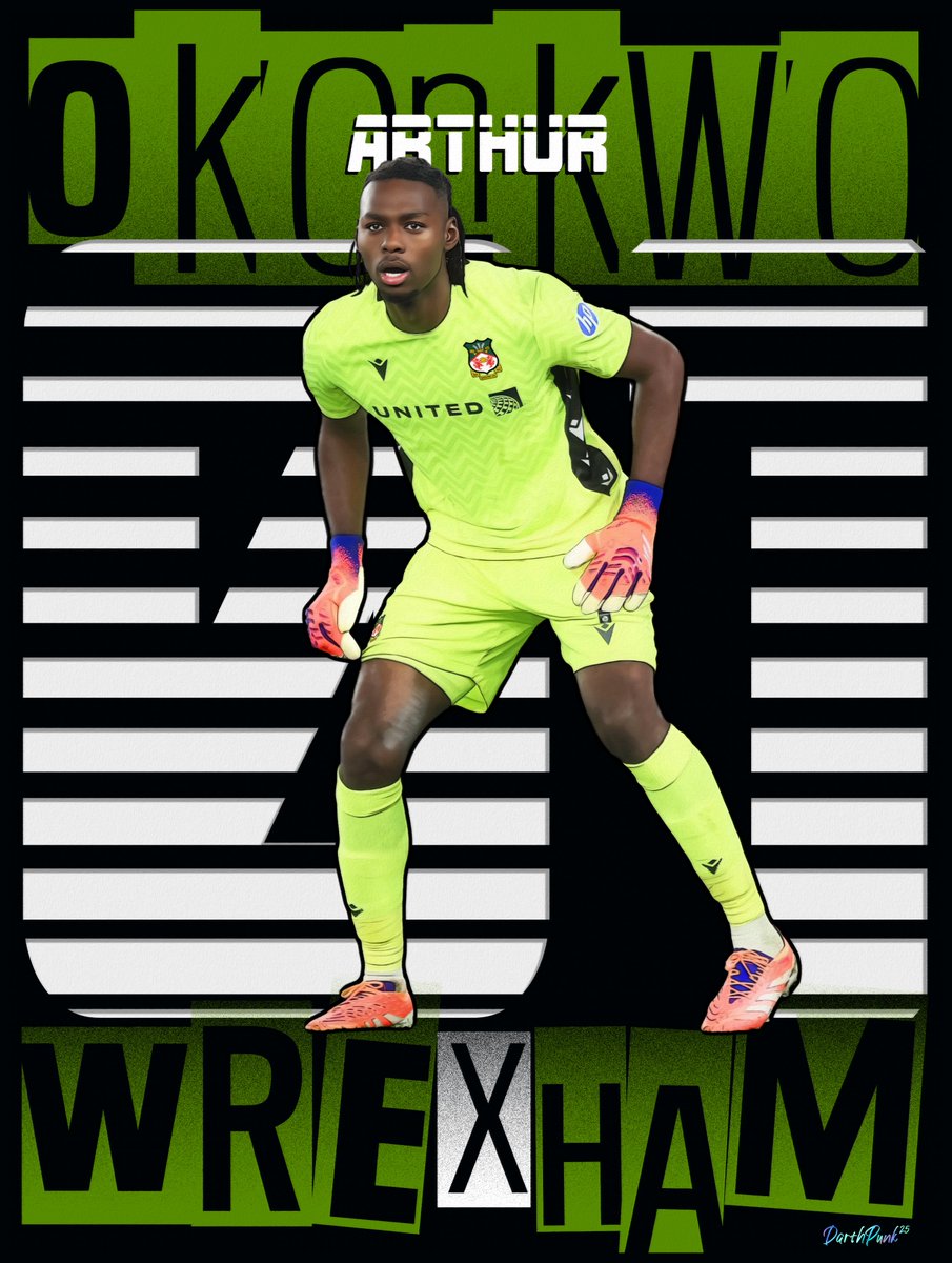 Our Number One
ARTHUR OKONKWO 👏❤️
Artist: DarthPunk (me)
Medium: Digital Illustration &amp; Graphic Design
(No AI, just time, effort and a passion for Wrexham)
<a href="/arthurokonkwo_/">Arthur Okonkwo</a> #Wrexham #askwxm <a href="/Wrexham_AFC/">Wrexham AFC</a> <a href="/fearlessidzine/">Fearless In Devotion | WREXHAM AFC podcast</a> <a href="/m_griffiths92/">Disney’s Mark Griffiths</a> <a href="/RobRyanRed/">RobRyanRed - Wrexham AFC Podcast</a> <a href="/MeTheWifeWxm/">Me, the Wife and Wrexham AFC Podcast</a>