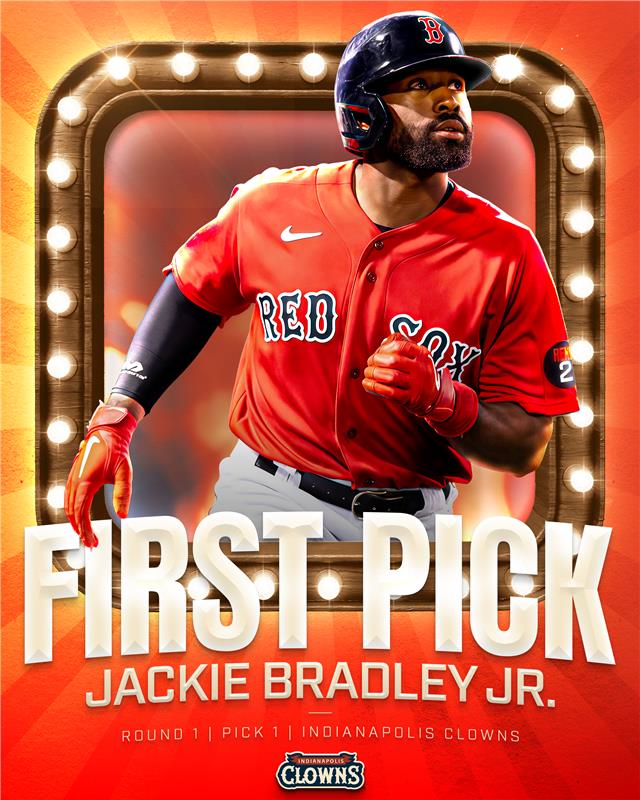 With the first pick in the inaugural Banana Ball Player Draft, the Indianapolis Clowns select former All-Star and World Series Champion with the Boston Red Sox, Jackie Bradley Jr.!

Welcome to Banana Ball, JBJ🤝