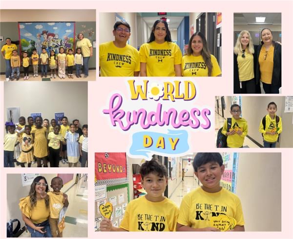 HREMustangs's tweet image. Happy World Kindness Day from the students and staff at Heritage Rose Elementary! 💛
Today our school came together to dress up in yellow to celebrate and spread kindness throughout our school community. #WorldKindnessDay #ChooseKindness