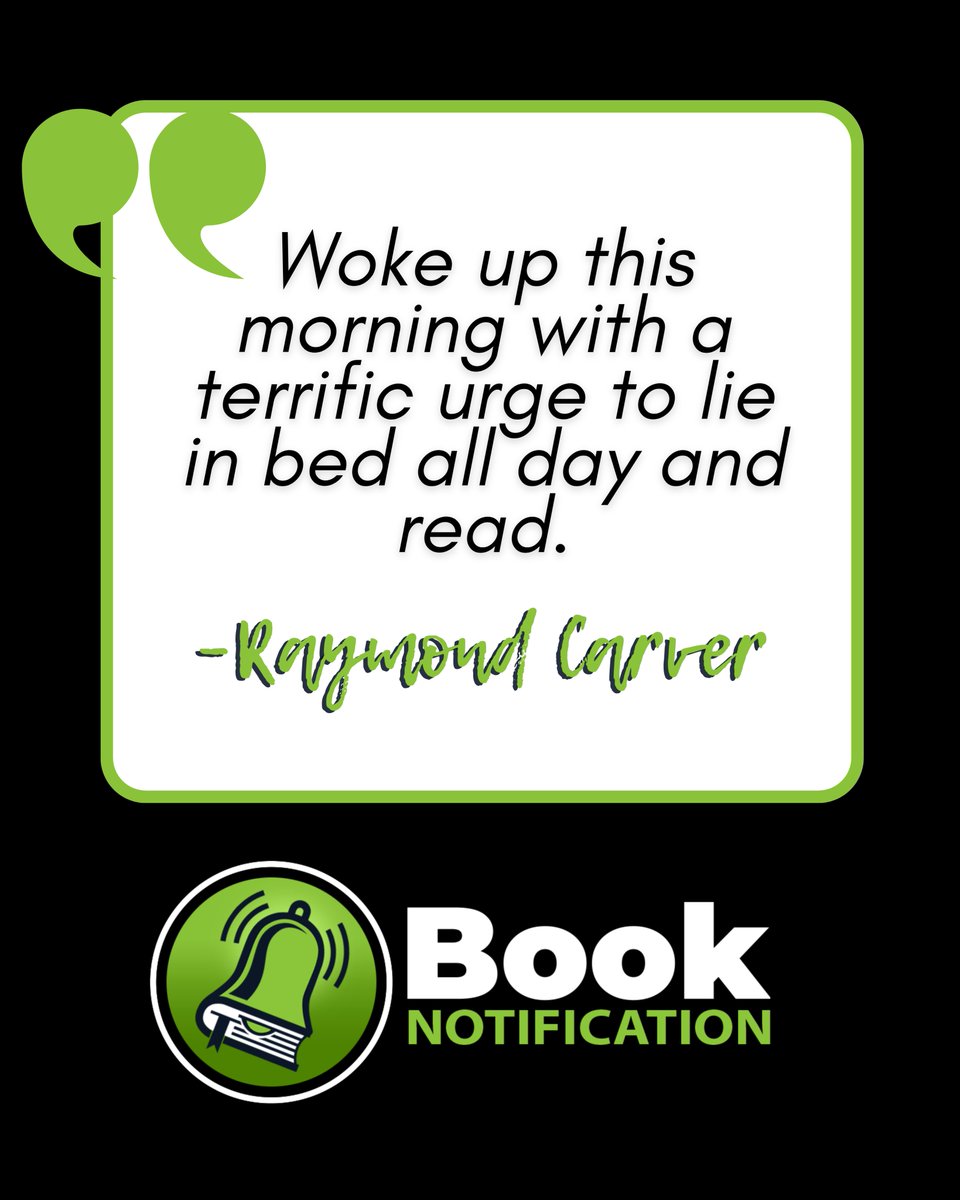 BookNotify's tweet image. Me.  Today.  And every day.

"Woke up this morning with a terrific urge to lie in bed all day and read." - Raymond Carver

#qotd #bookquotes #authorquotes