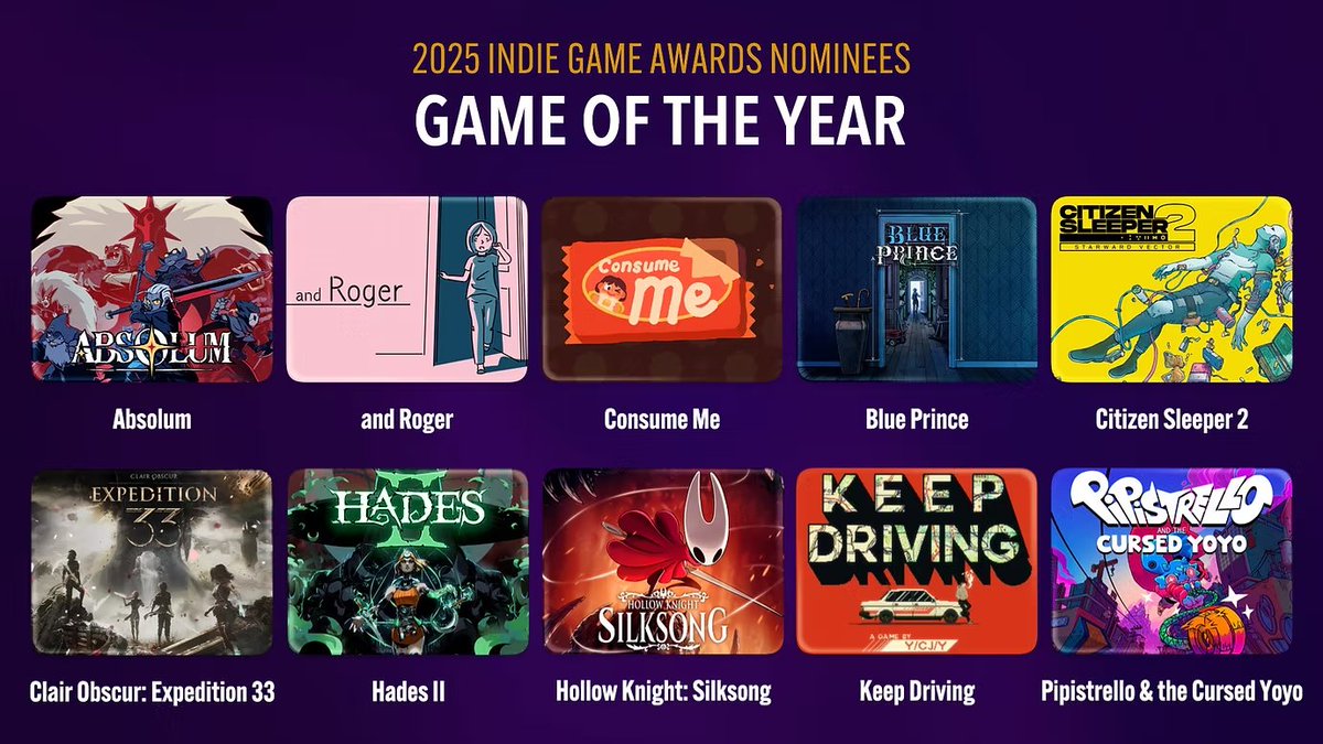 tearyhand's tweet image. #andRoger has been nominated for both Emotional Impact and Game of the Year at The Indie Game Award 2025!