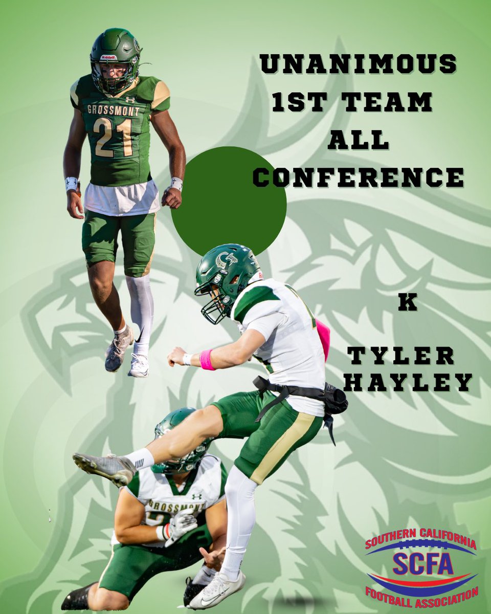 GhouseGriffinFB's tweet image. You’re not getting a return off of our guy. We call him leggatron. You can call him UNANIMOUS FIRST TEAM kicker. @_Tyler_Haley @scfafootball @JUCOFFrenzy