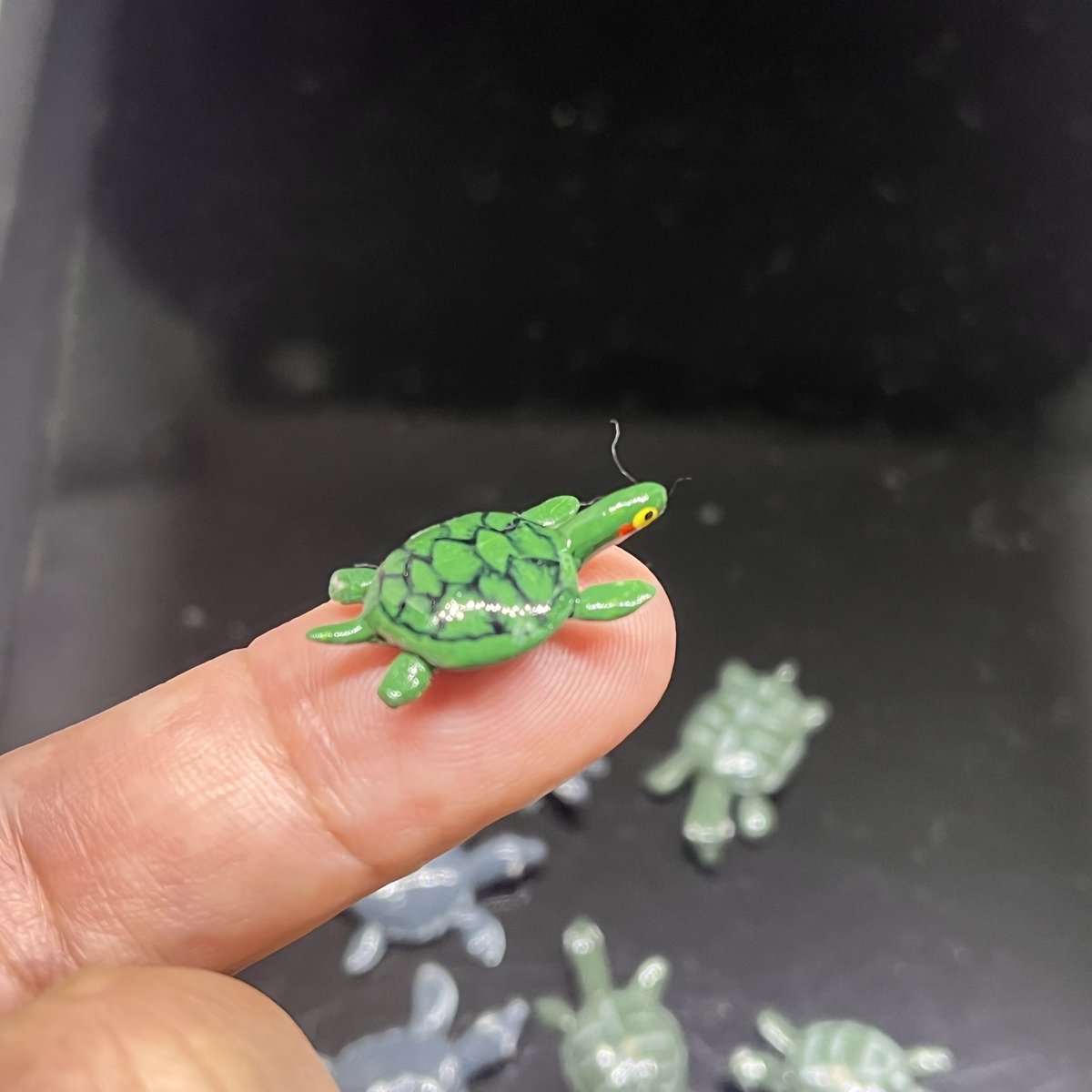 ミズガメのマグネット入りのフィギュアです #カメ #亀 #ミニフィギュア