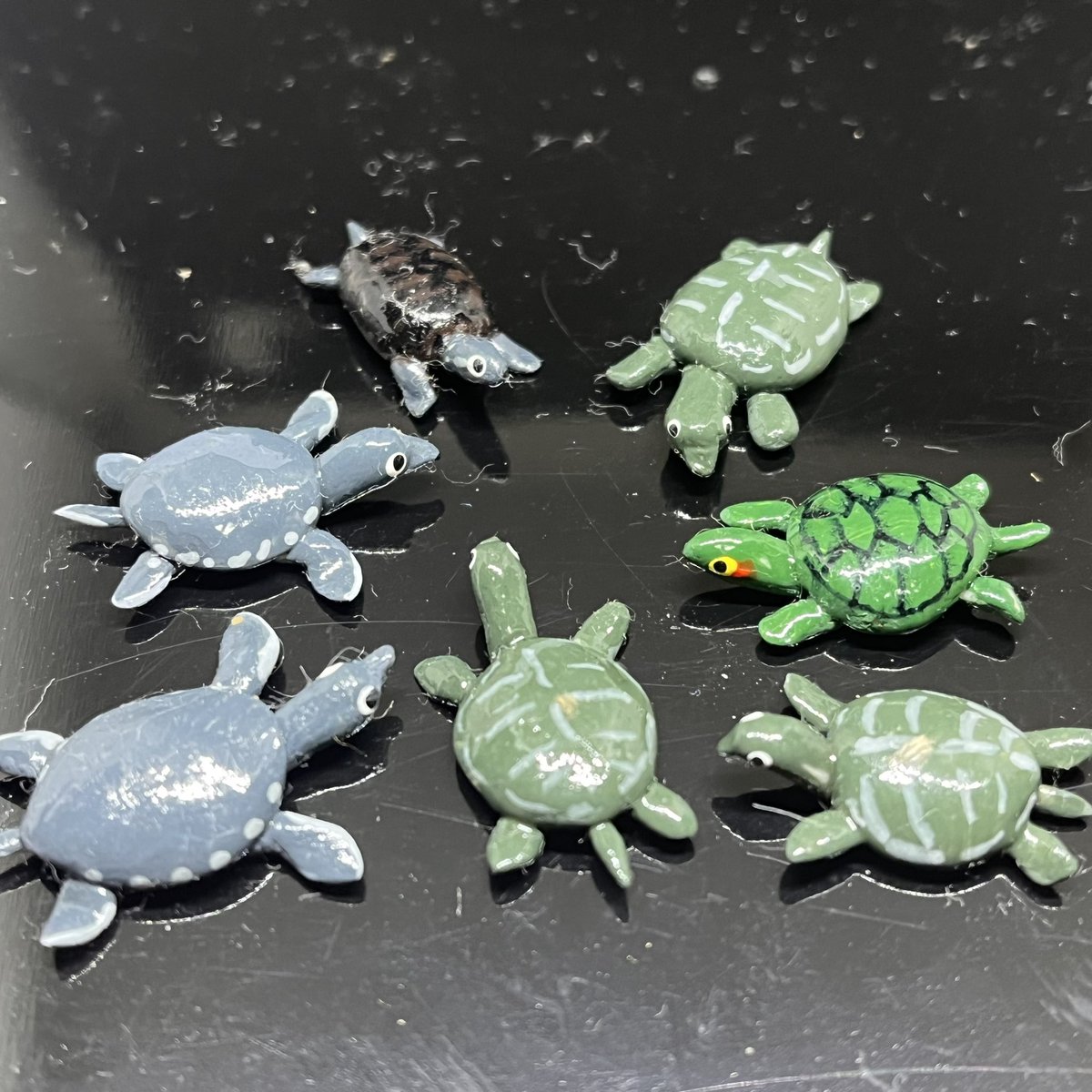 ミズガメのマグネット入りのフィギュアです #カメ #亀 #ミニフィギュア