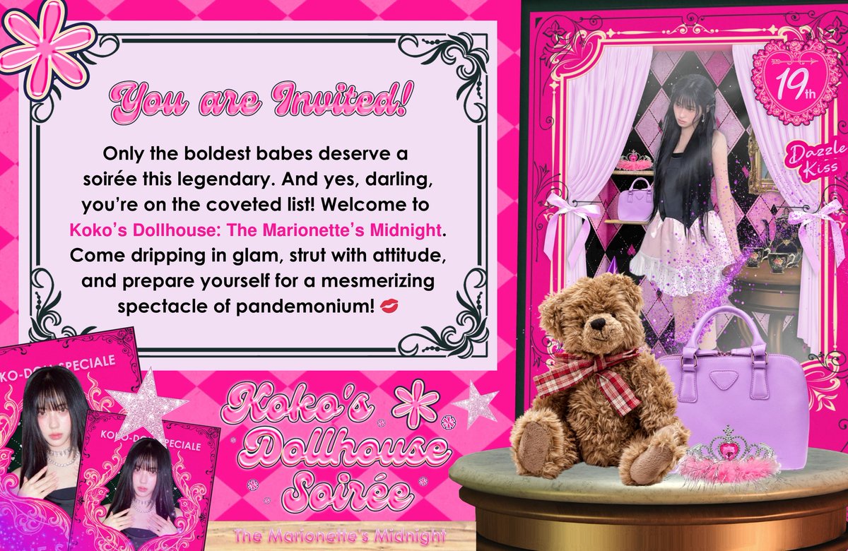 ʚ 👢 ..” Heels click, ribbons sway, and we, <a href="/dayizna/">beep? beep! ﹫𝖽͟𝖺͟𝗒͟𝗂͟𝗓͟𝗇͟𝖺 is calling… 📞♥️</a> with 𝘁𝗵𝗲 𝗠𝗮𝗿𝗶𝗼𝗻𝗲𝘁𝘁𝗲 will calls you under moonlit glow. The Dollhouse is alive tonight, sparkling with secrets and charm. Don’t miss your cue, darling. Come before midnight falls.