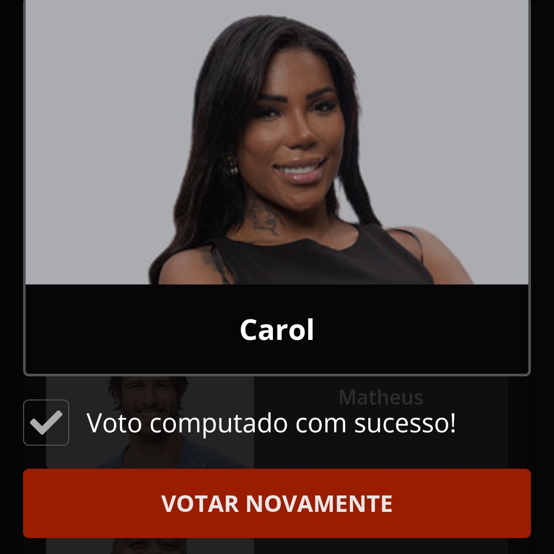 diicomenta's tweet image. Carol está saindo, pelo amor de Deus, votem na Carol. 
#eliminaçãoafazenda #ForaMatheus