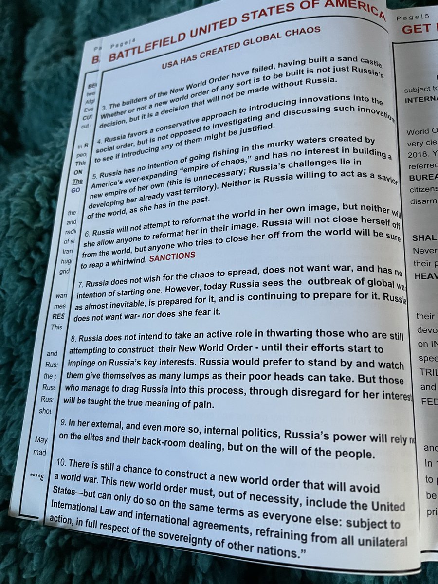 Angibayb's tweet photo. Posting the entire 36 page Treasonous handbook that was passed out to attendees of the Reawaken America Tour by Flynn, Stone, Trumpkids, Lindell, Clark &amp;co. It’s a handbook of sorts - including Putins Noble Plan -and other Putin/USA plans. I encourage you to read between the  (1) https://t.co/7HfXbIl6wC