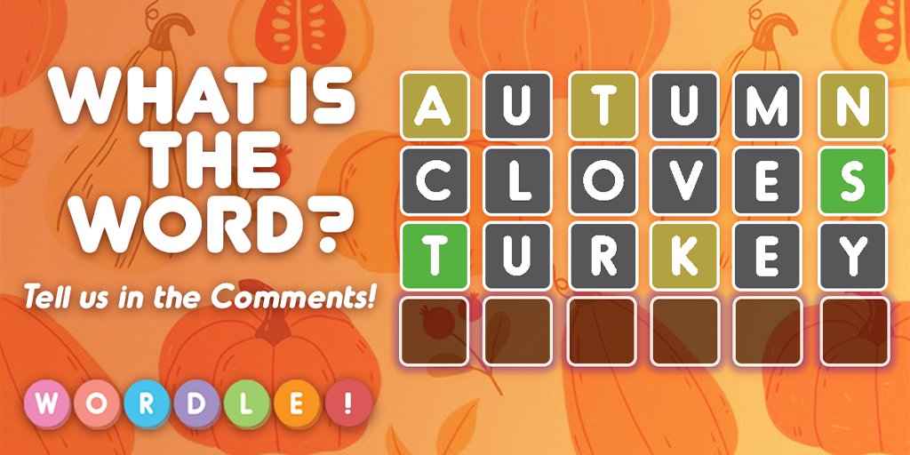 AppWordle's tweet image. Oh my gourd! 🍂 We&apos;ve got a tricky 5-letter word for you today. Can you guess it?

#WordleApp #Puzzle #BrainGame #FallVibes