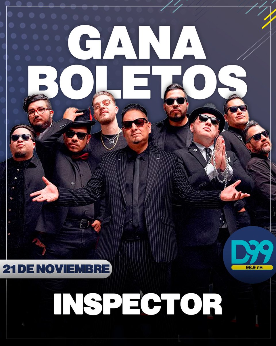 🔥Gana boleto Doble para @inspector_oficial 🔥
Participa aquí ----> instagram.com/p/DRBEmSJEWdC/…