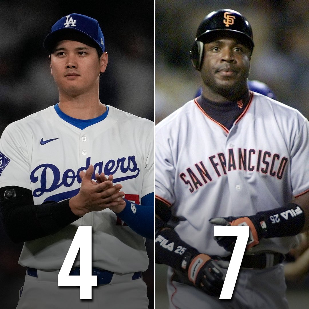 TalkinBaseball_'s tweet image. Shohei Ohtani and Barry Bonds are the only players in MLB history with more than three MVP Awards