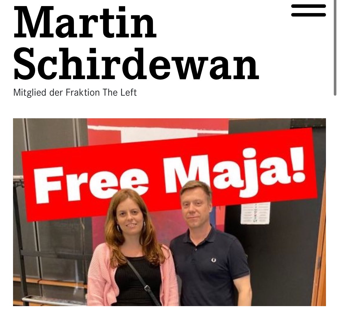 Dear <a href="/SecState/">SecState</a>, dear <a href="/FBI/">FBI</a>, dear <a href="/CIA/">CIA</a>,

One of the communist party leaders, <a href="/schirdewan/">Martin Schirdewan</a>, was visiting Simeon „Maja“ Trux, one of the Hammerbande members who crippled a man for life. He is the head of the Eastern Germany Antifa, which you classified as a terrorist organization.
