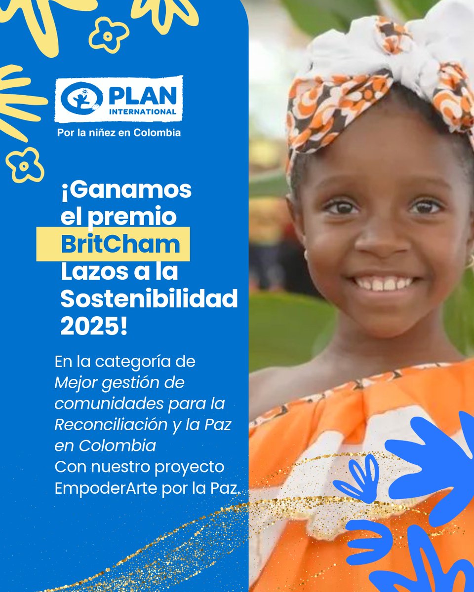 FundacionPlan's tweet image. 🏆 ¡Ganamos el premio BritCham Lazos a la Sostenibilidad 2025!

#EmpoderArtePorLaPaz #PremiosBritCham #ConstruyendoPaz