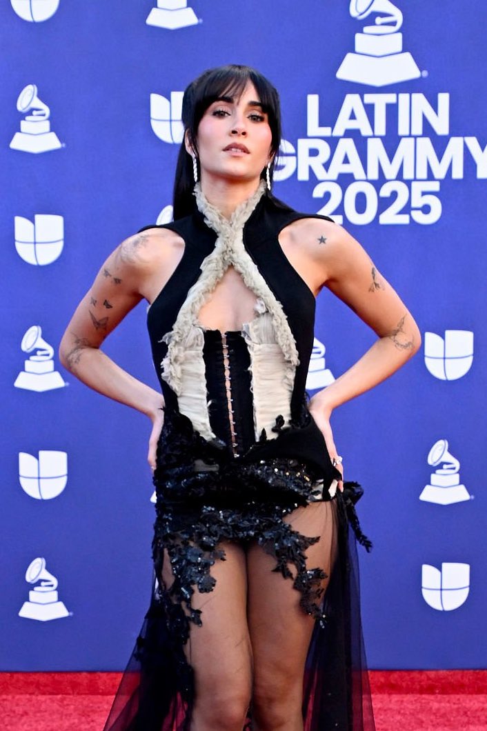Aitana attends the 2025 #LatinGRAMMY