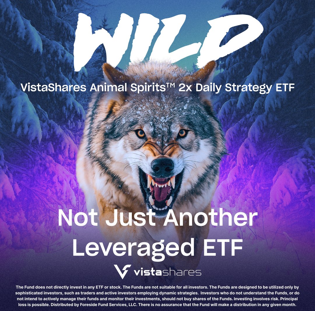 DividendsDuos's tweet image. I&apos;ll always be a fan of $WILD ETF and enjoying the Dollar Cost Averaging, including buys tomorrow morning. I have seen this rip upwards 10% in a day, and still has WILD potential!

I love my dividends, but have this in my ALPHA bucket!

 #Alpha #Leverage #AnimalSpirits #Trading