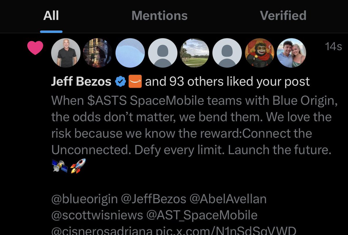 realjoncooper's tweet image. $ASTS Bezos “Loves the risk”! Let’s go!!!!
🤝🦾🔥🚀🛰️