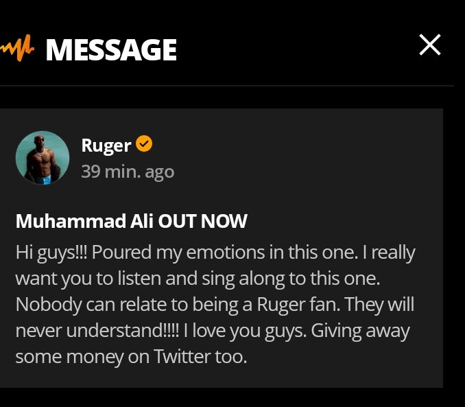 itsrealmbee's tweet image. Anytime wey I see my mentor notification, goosebumps go just full my body 🥺...
I've been your fan since one shirt szn , you're forever my mentor..
#Runation #Muhammedali