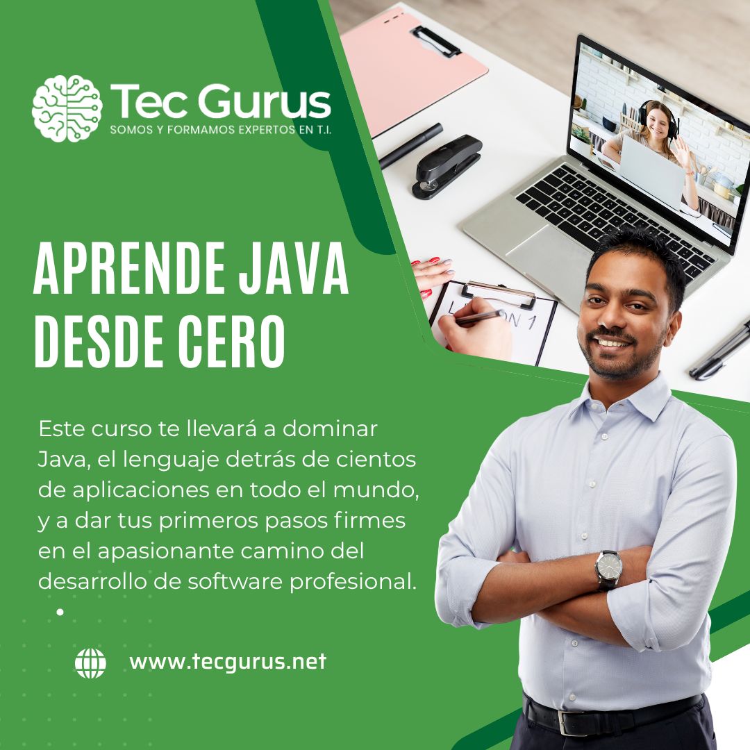 tecgurusnet's tweet image. 💻 Aprende Java desde cero y construye tus primeras aplicaciones paso a paso.
Clases en vivo, ejercicios prácticos y acompañamiento de expertos.
👉 Ver mas info aquí: buff.ly/uWkZJzX