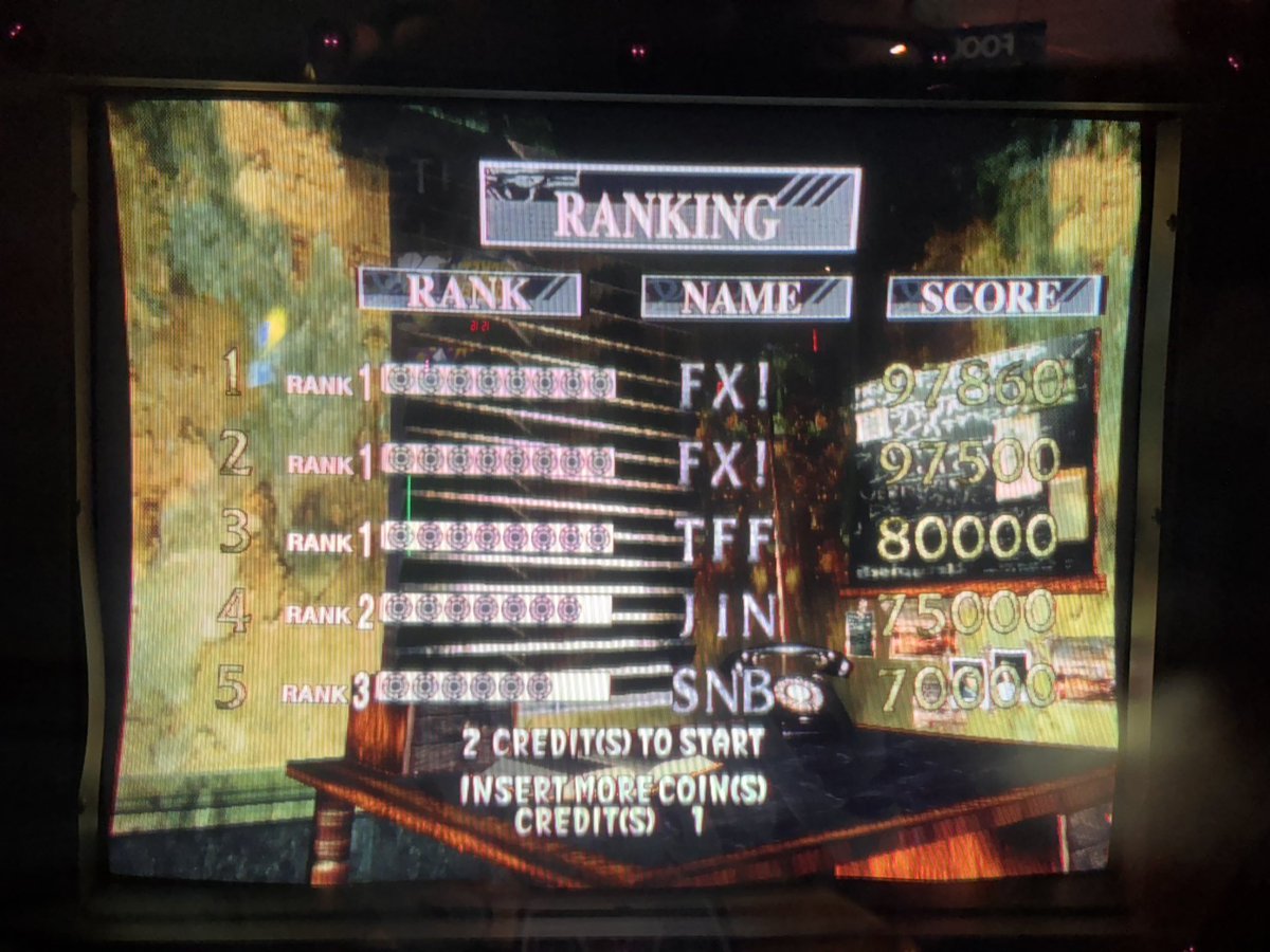 WatdaFx41's tweet image. House of the Dead 2 - 1cc! (Missed THAT one civilian in fuckin stage 3…)