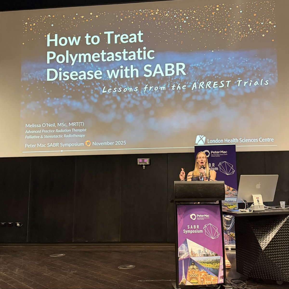 _ShankarSiva's tweet image. Melissa O Neil 🇨🇦🍁- wow - lots of learning points for total metastatic ablation with SABR from the ARREST trials in polymetastatic disease #radonc #SABR2025