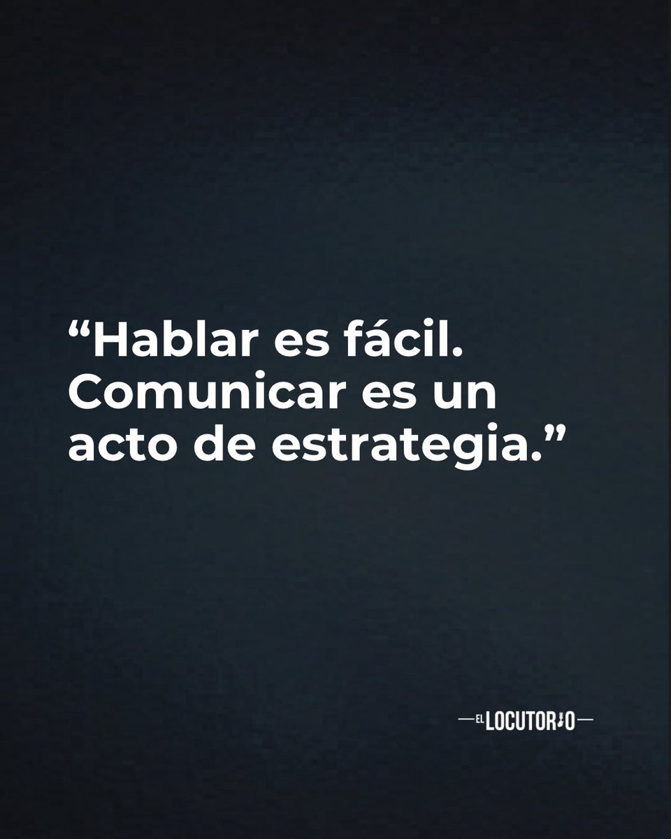 🗣️ La diferencia entre sonar bien y lograr impacto está en cómo piensas tu mensaje. No se trata de hablar por hablar, sino de construir cada palabra con propósito. Eso es estrategia. Eso es comunicación efectiva.