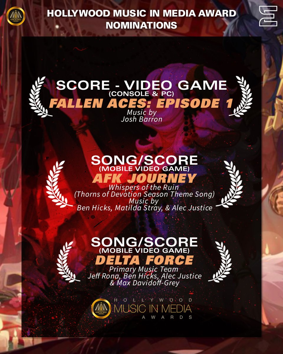 Huge love and congrats to the insanely talented artists behind all of this year’s Hollywood Music in Media Awards (HMMA) nominations — especially the incredible collaborators we’ve had the honor of working alongside on <a href="/emperia_records/">Emperia Records</a> <a href="/EmperiaSound/">Emperia Sound and Music</a>  supported projects.