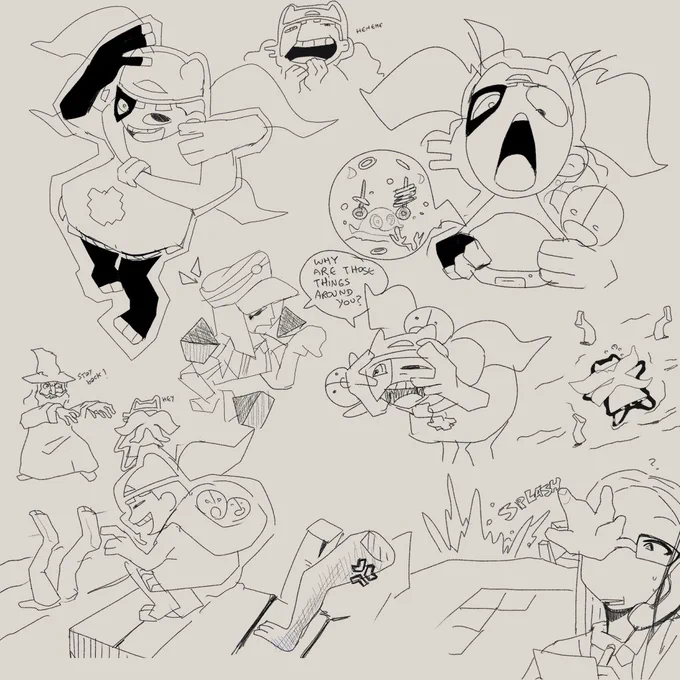 Some early sketches I made before starting production on the second part of the game. We've been quietly working on it behind the scenes! 