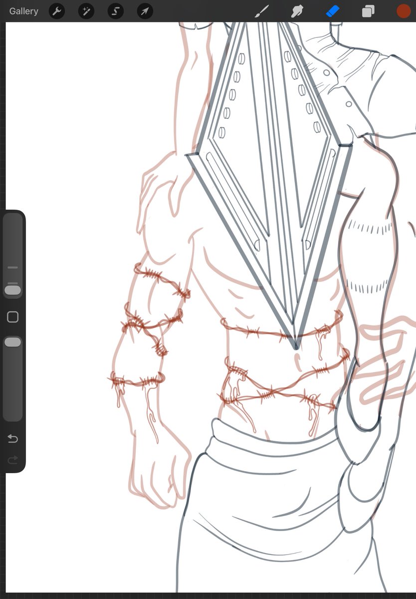 stupidsarah69's tweet image. #wip for @jvhorrorweek 😵‍💫