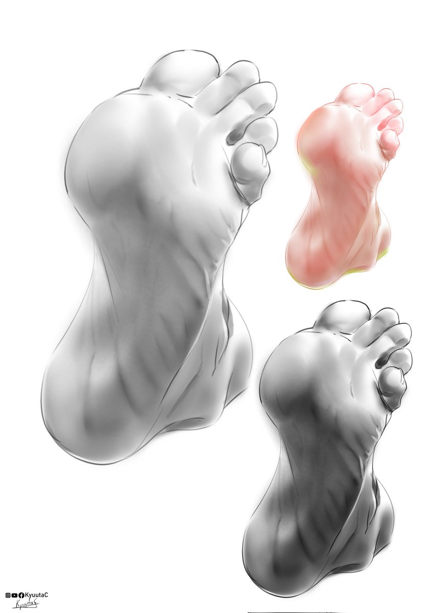 Kuya2HD's tweet photo. Practical exercises for drawing feet ✏️

#feetِ #foot #anatomy #art #illustration #Commission #commisionart #drawing #painting #conceptart https://t.co/SCsr6mB2uF