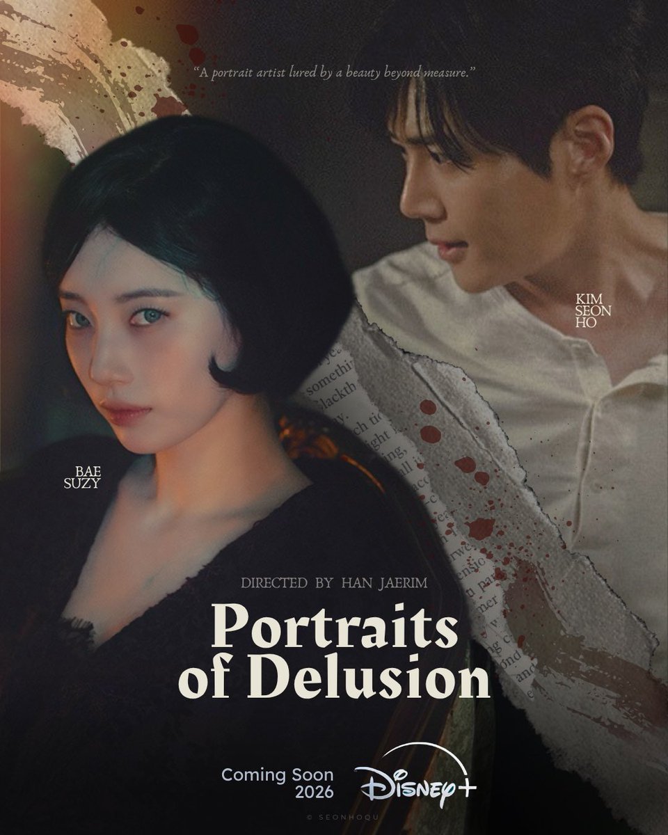 A portrait artist lured by a beauty beyond measure 🎨
The truth behind the incident and the mysterious woman's identity—only on Disney+

<#PortraitsOfDelusion> Coming Soon, 2026.

#KimSeonho #Suzy