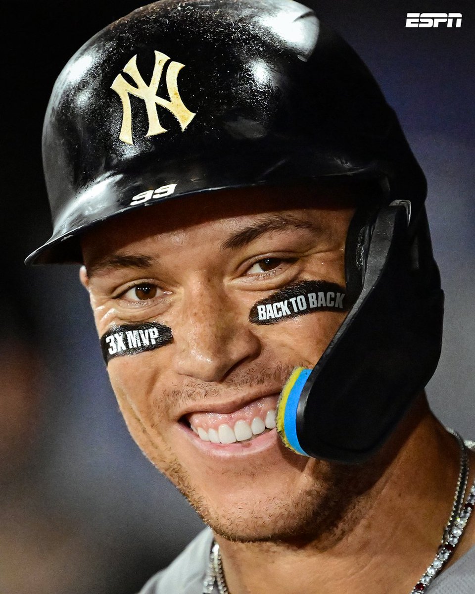 AARON JUDGE IS THE AL MVP FOR THE SECOND STRAIGHT YEAR 🏆 

The last player to win consecutive AL MVPs was Miguel Cabrera in 2012 and 2013 🔥