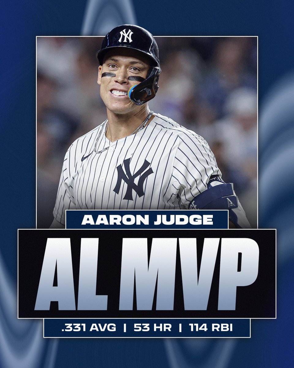 ALL RISE FOR YOUR MVP! 🫡

Aaron Judge wins AL MVP after opening at +300 to win the award 🏆