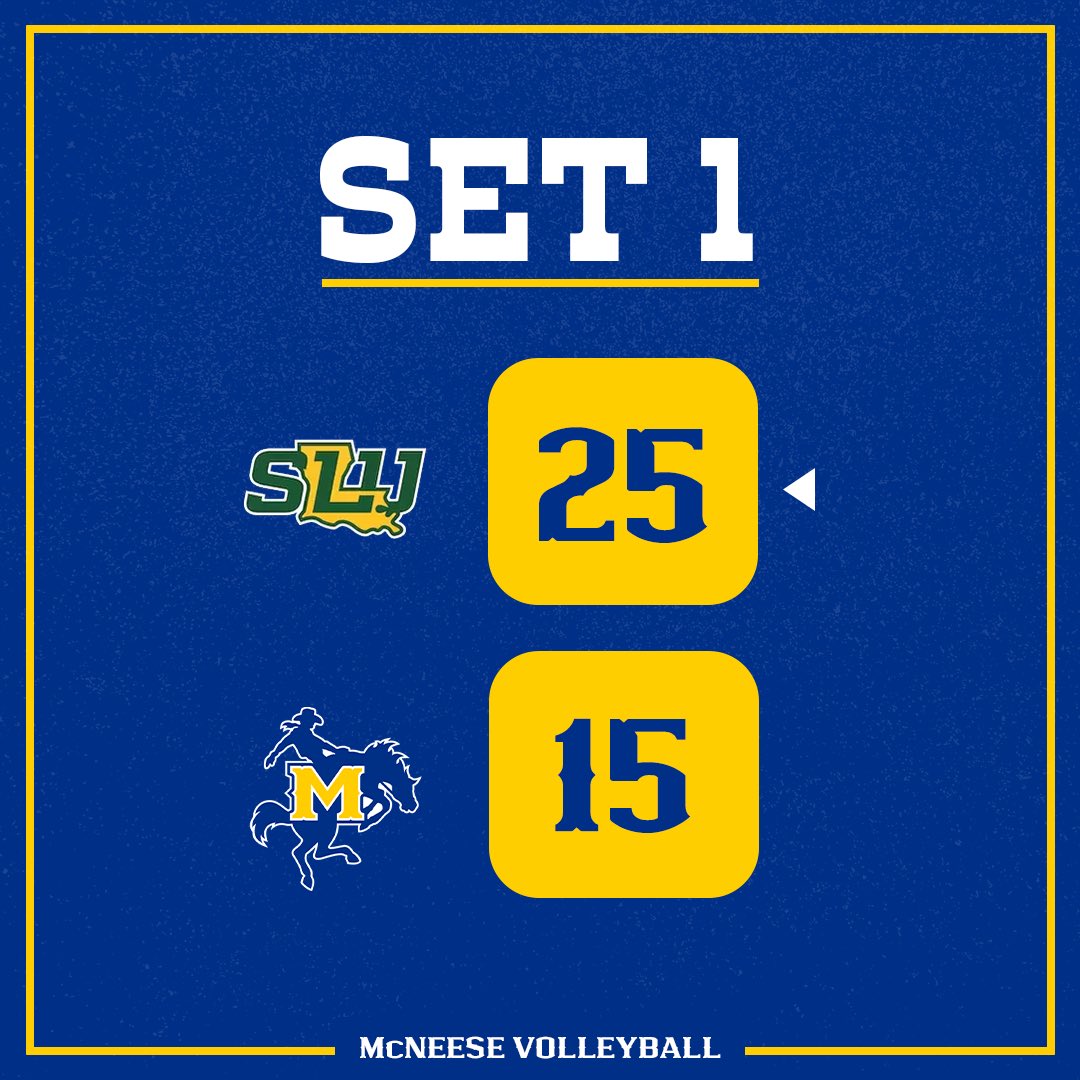 First set goes to the Lady Lions. 

#GeauxPokes | #BTN