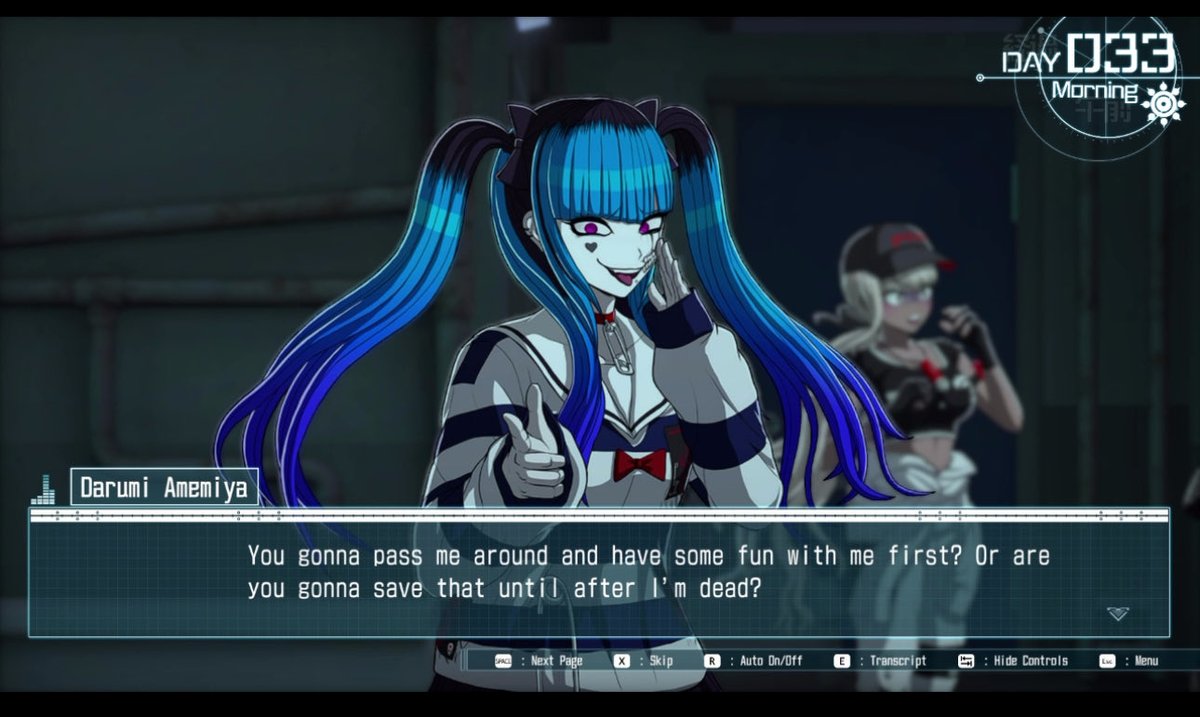 allenvonghornet's tweet image. Only in a kodaka game would someone say all that and be hit with a “Thank goodness”