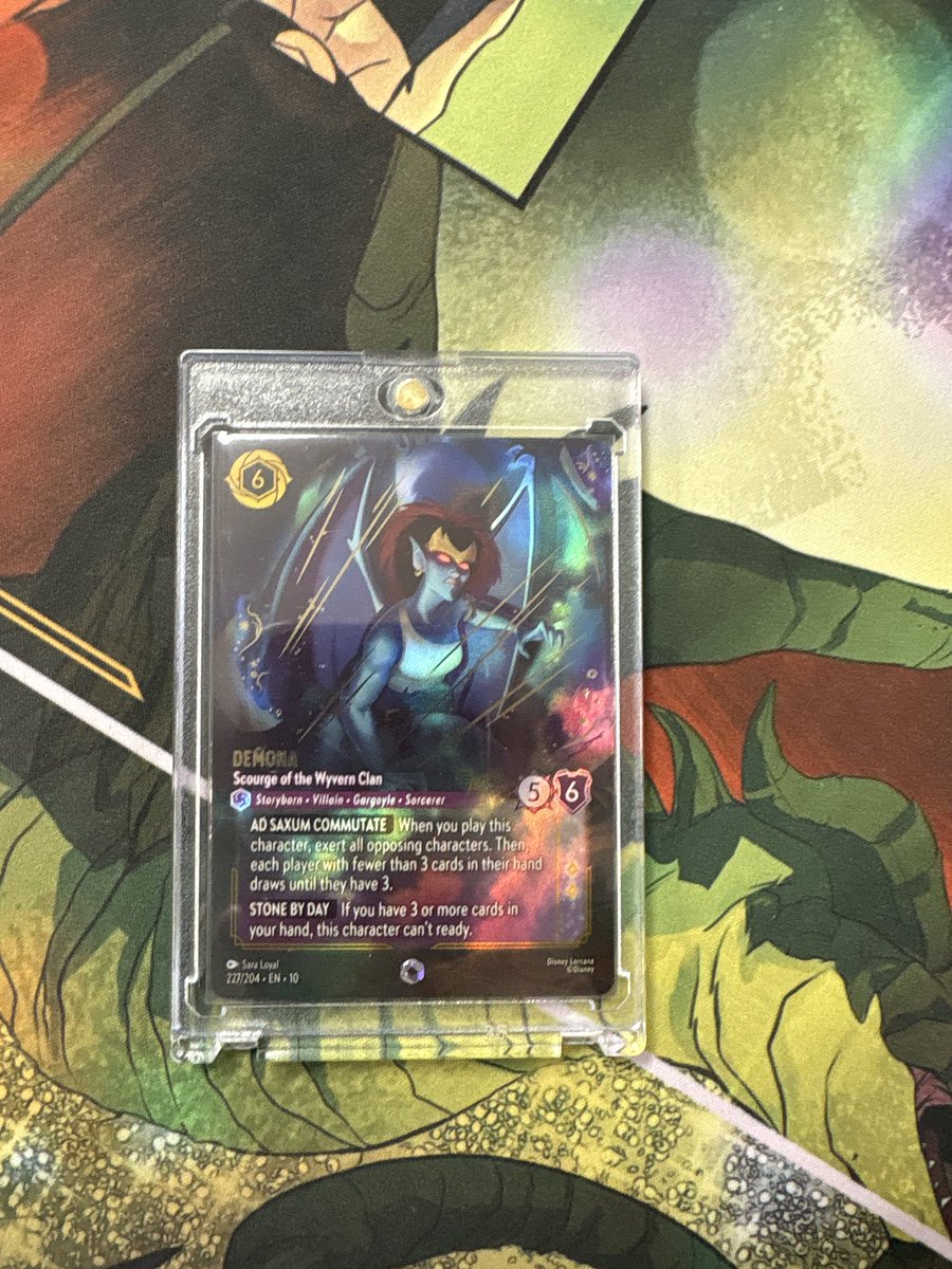 GargoyleGlimmer's tweet image. “I have an Enchanted card too, Goliath.  You should play it before you die.” ~~A Demona Glimmer