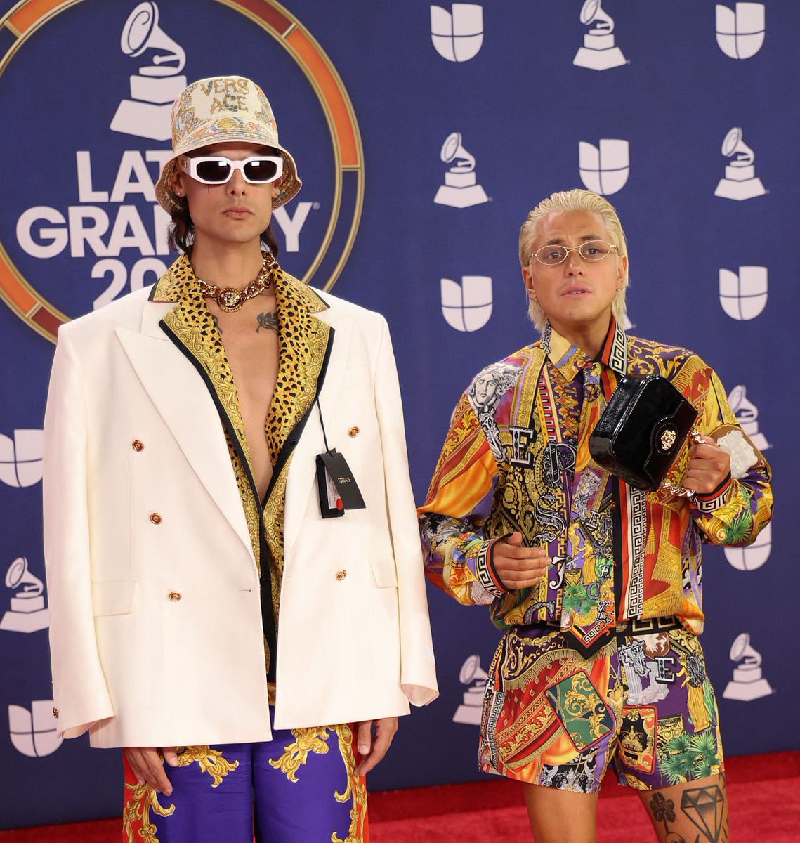 Paco Amoroso and Ca7riel attend the 2025 #LatinGRAMMY