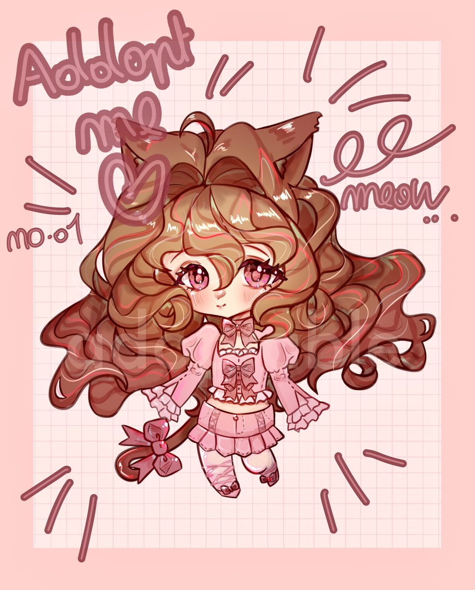 ebrutopie's tweet image. my first #adoptable , rocoquette, she is for 15€ you can dm me for adopt her 💞

#adoptableoc #art #anime #animeart #mangaart #artist #adoptme #adopt