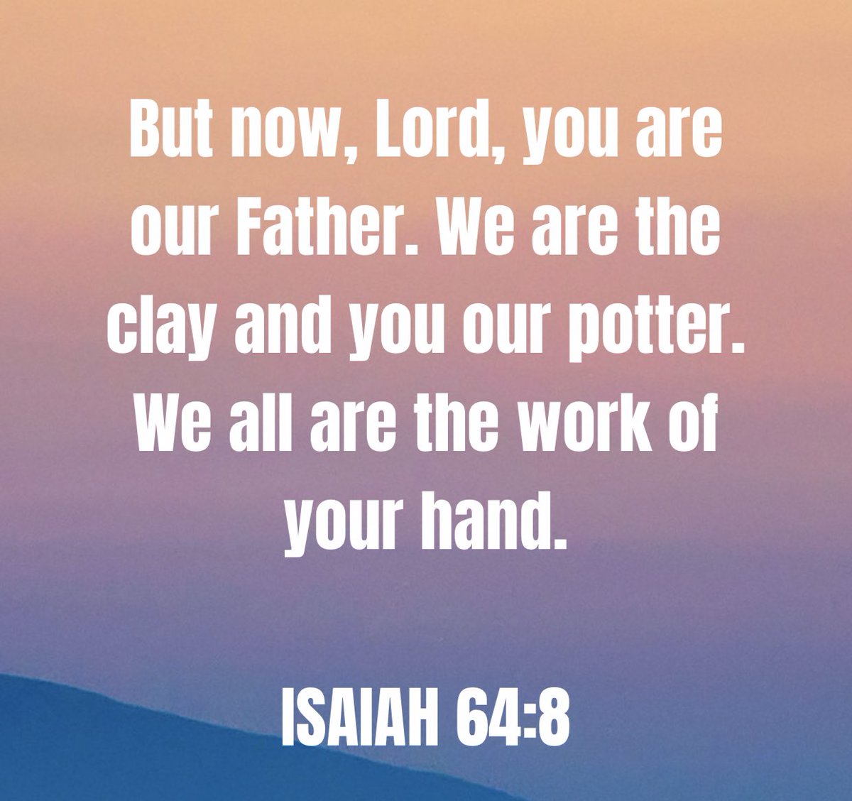 eepdllc's tweet image. God continues to mold us during our entire existence here. When we ask God to be in our lives, and trust him to pave the way, we will be molded into something that edifies us. And, exalts God. We only have to put our faith in him.