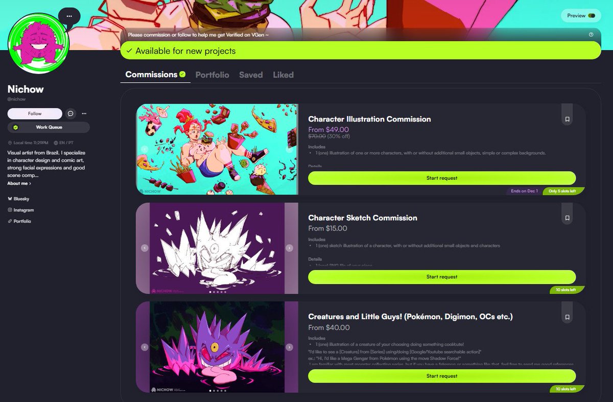 arroba nichow treze (commissions open) tweet media