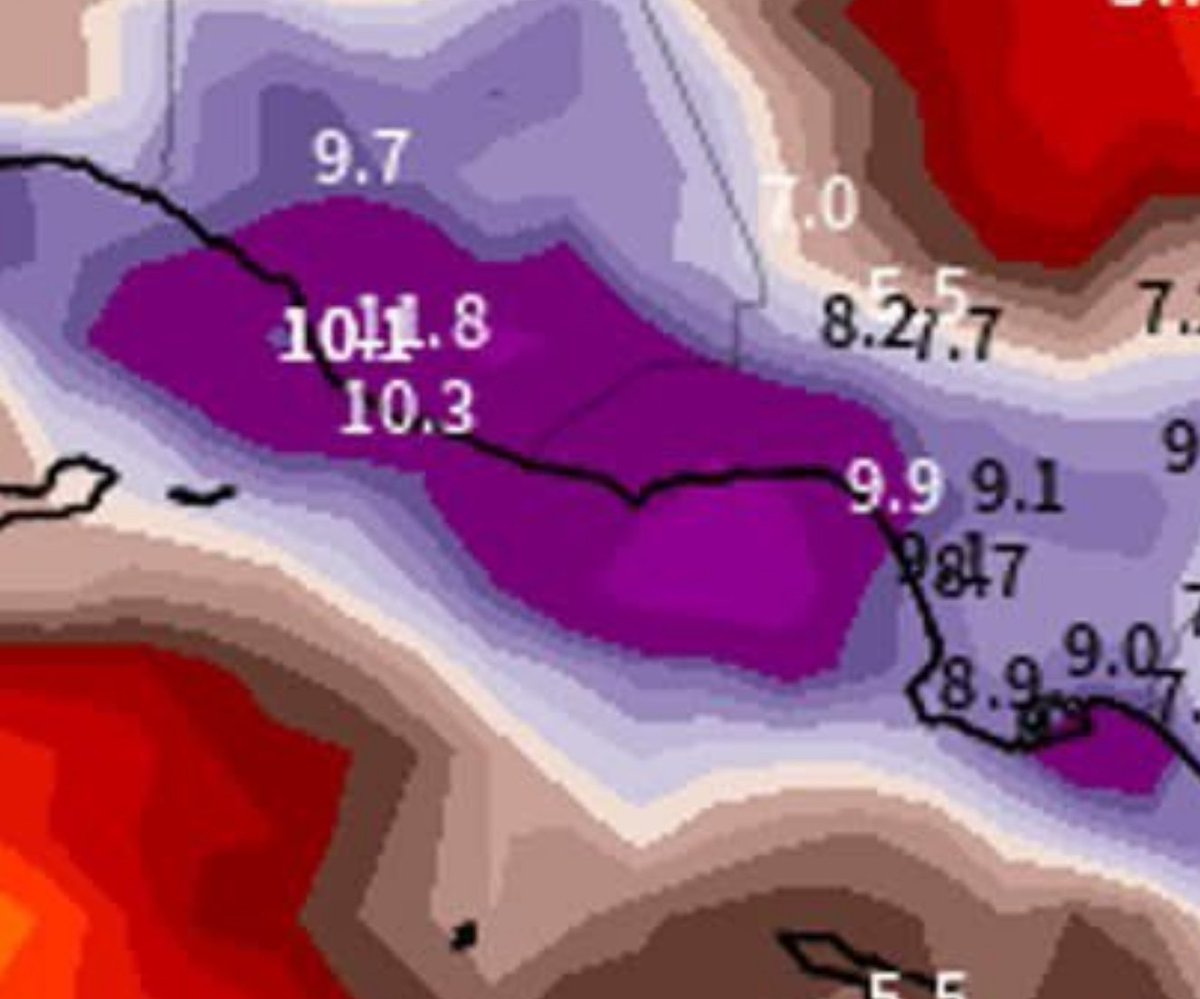 Yikes, Malibu is going to get 10-12 inches of rain with this upcoming storm?   That seems a bit problematic.  At least we won't have to water anything for, like, the rest of the year.