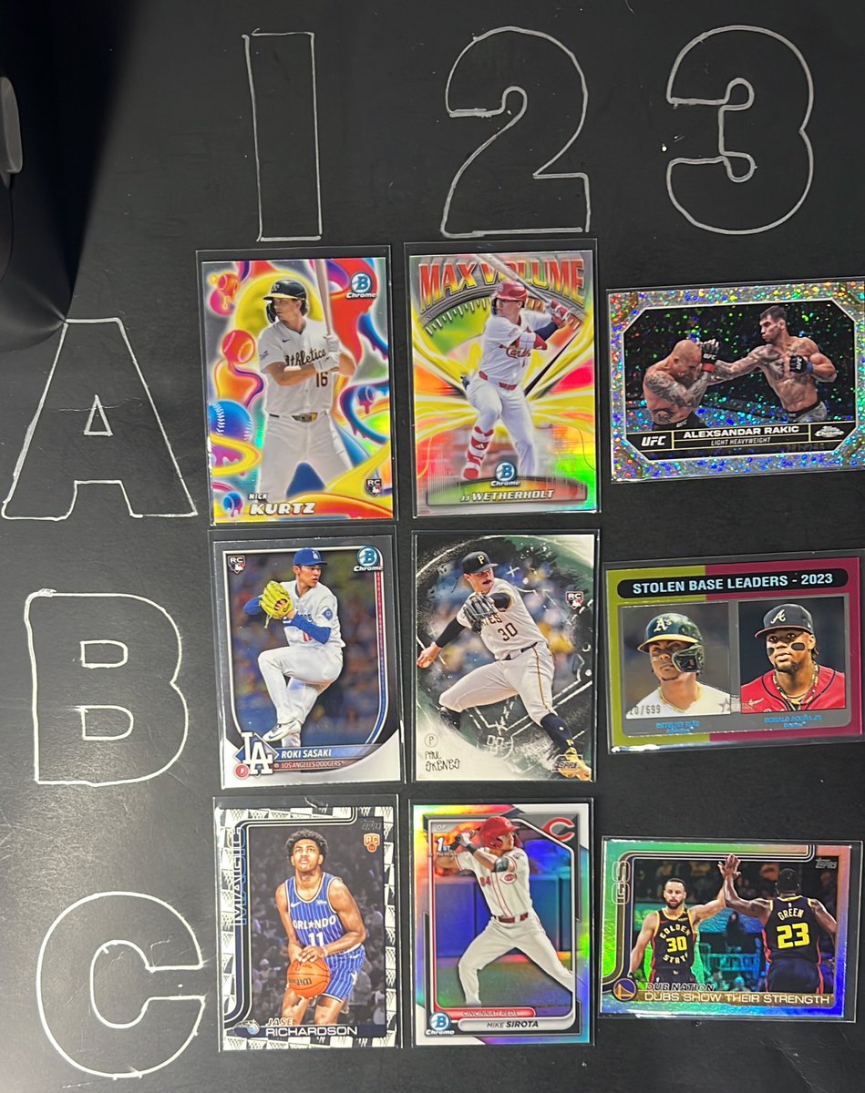 phillycardboard's tweet image. $3 each

Rakic /299
Ruiz/Acuna Jr /699

#PCstacks
Stack til FRIDAY - Check out anytime-
Shipping In bio