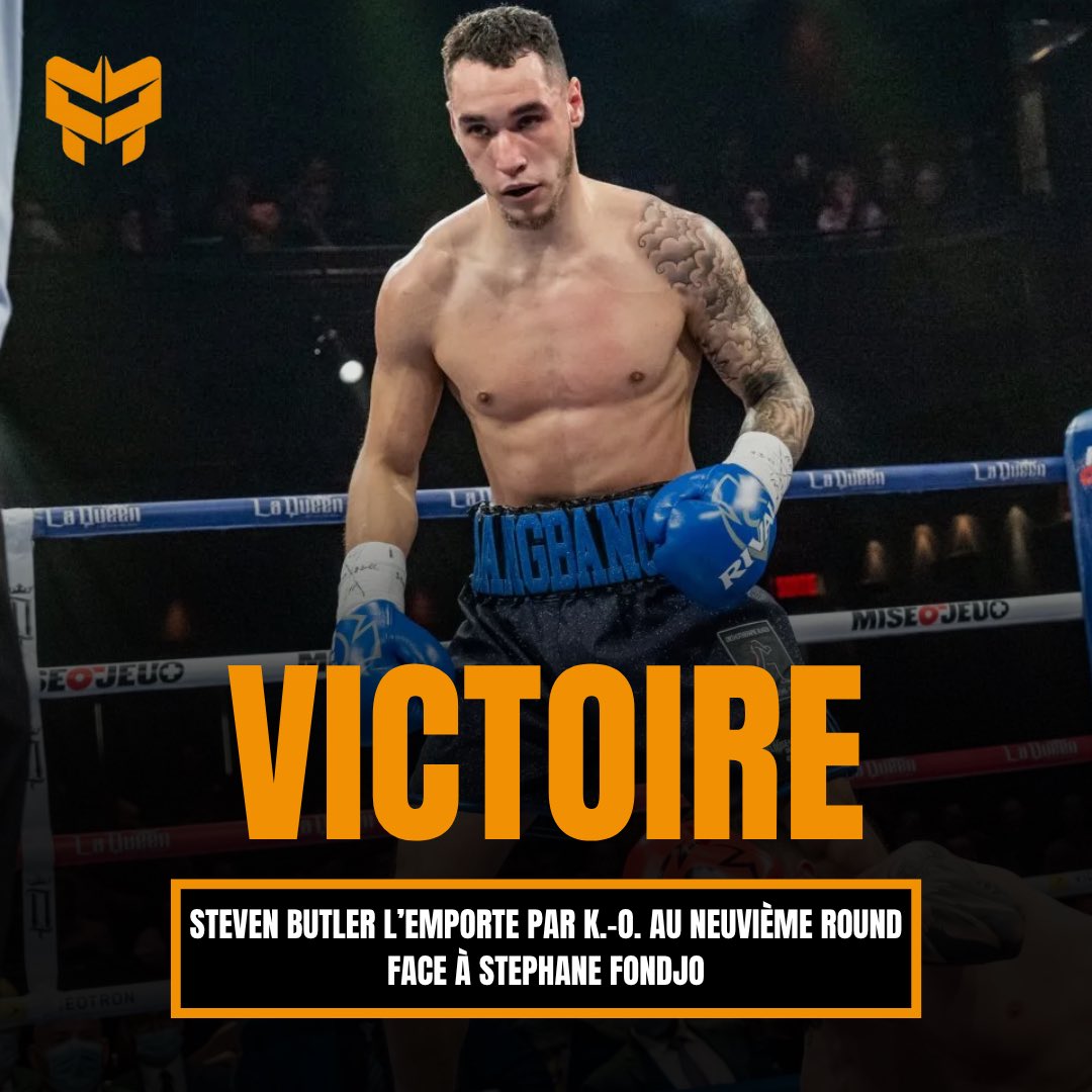 STEVEN BUTLER PASSE LE K.-O. À FONDJO 💣

Après quelques rounds difficiles, Steven Butler a su surprendre Stephane Fondjo et lui passer le K.-O. au 9e round.

#ButlerFondjo | #CanadaFighting