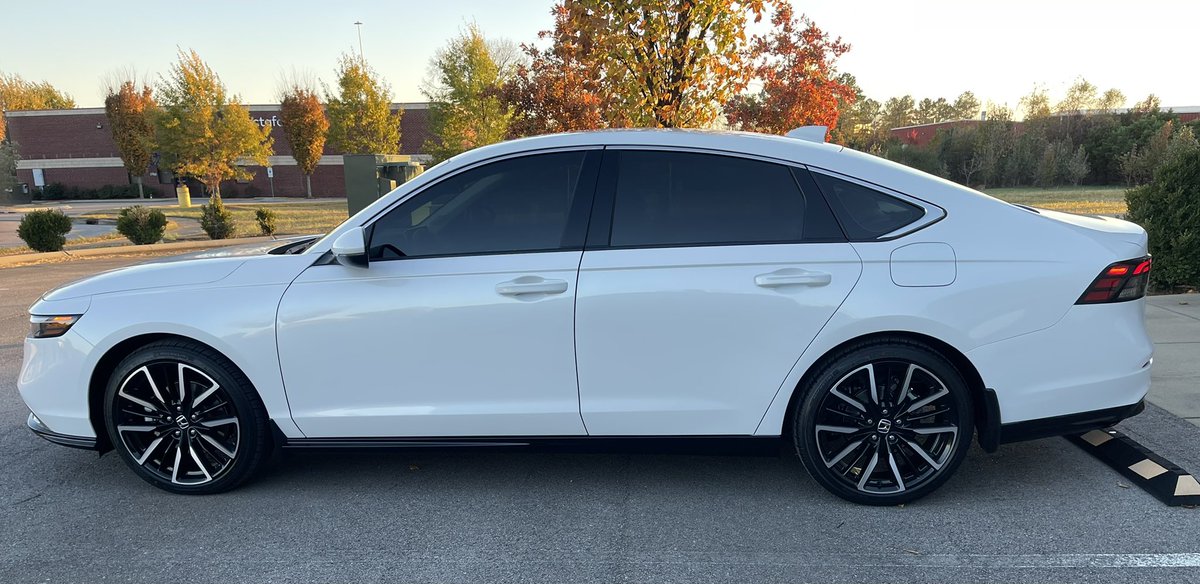 My new 2025 Honda Accord Touring. Loving this car. #honda #Hybrid